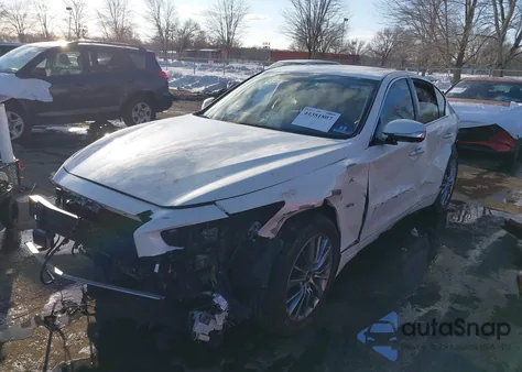 2019 Infiniti Q50 3.0T Luxe z USA, uszkodzony, nr VIN JN1EV7AR4KM553942